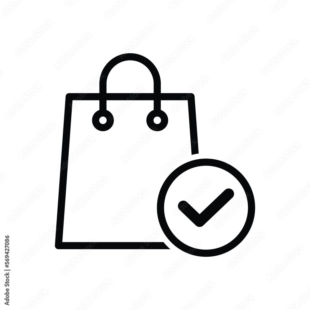 Shopping bag icon vector design template Shopping bag icon vector design template