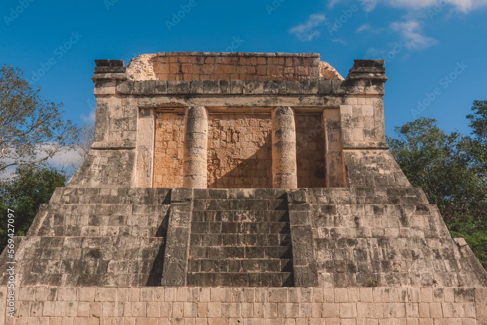 Ancient Ruins of the large pre-Columbian city Chichen Itza, built by the Maya people, Mexico Ancient Ruins of the large pre-Columbian city Chichen Itza, built by the Maya people, Mexico