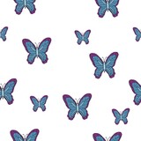 pattern of butterflies on a light background