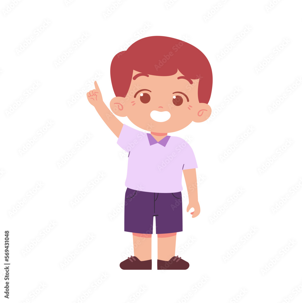 Little Boy character. Elementary School Kids Wearing Uniform Illustration Little Boy character. Elementary School Kids Wearing Uniform Illustration