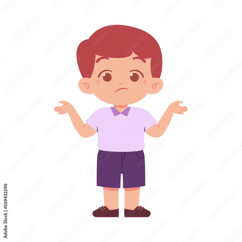 Little Boy character. Elementary School Kids Wearing Uniform Illustration Little Boy character. Elementary School Kids Wearing Uniform Illustration