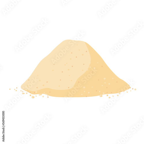 Vector illustration of soybean flour.