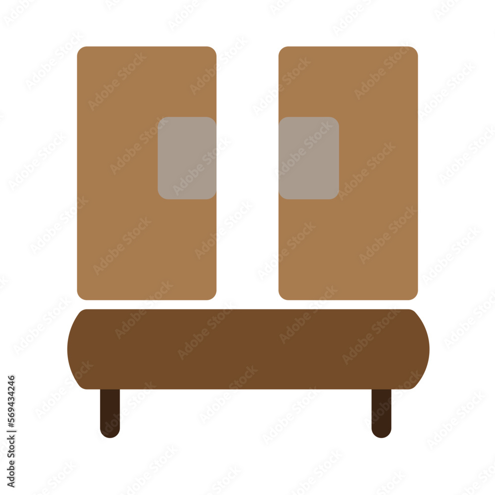 Wardrobe Flat Icon Wardrobe Flat Icon