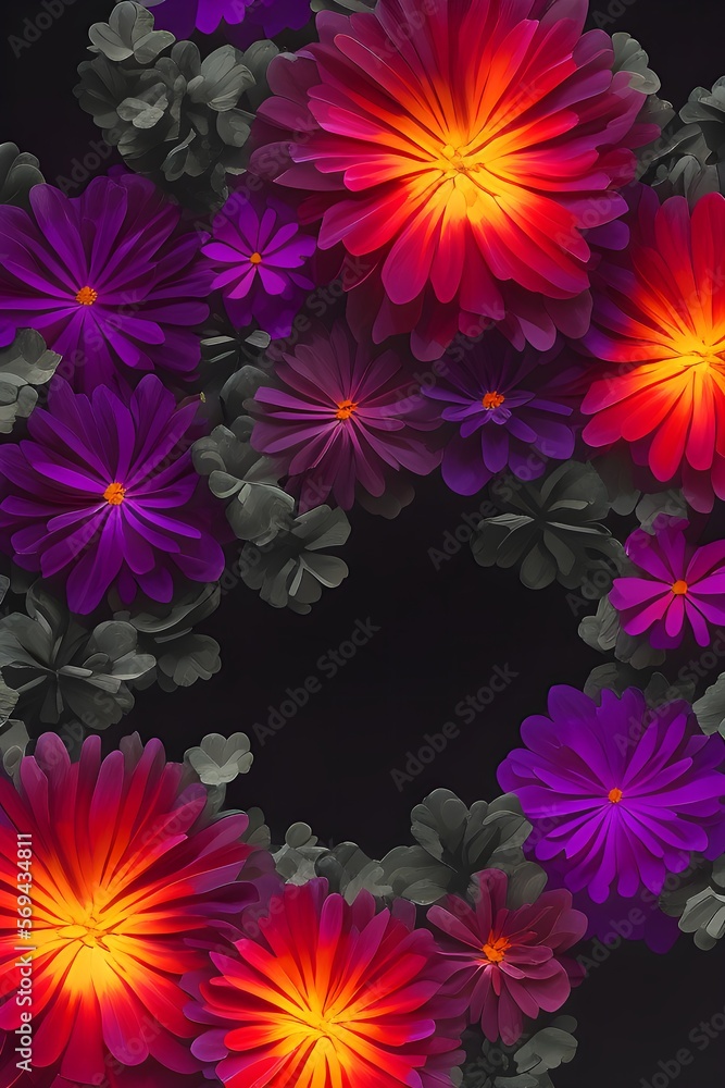 abstract dark flower background abstract dark flower background