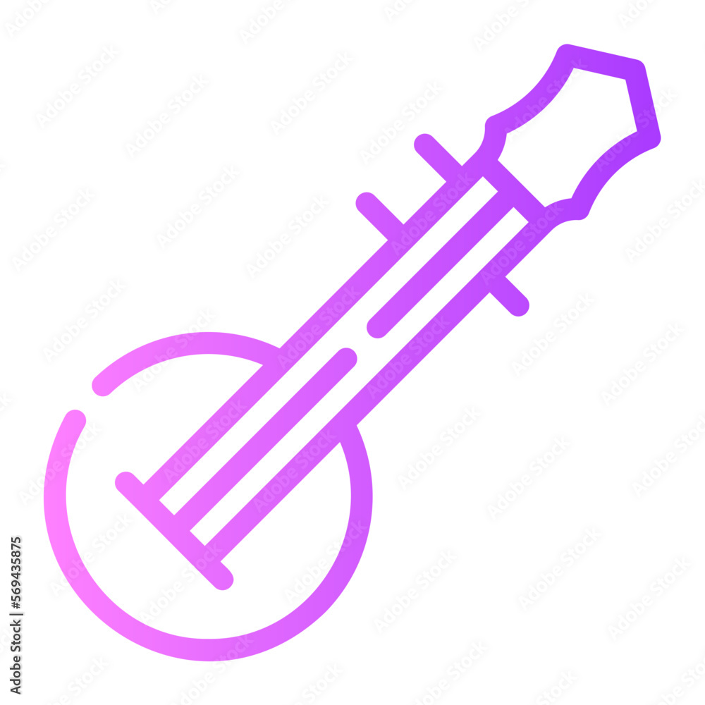 shamisen gradient icon shamisen gradient icon