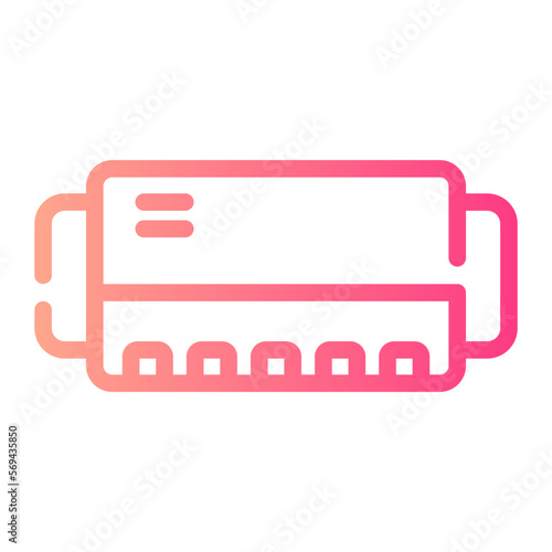 harmonica gradient icon