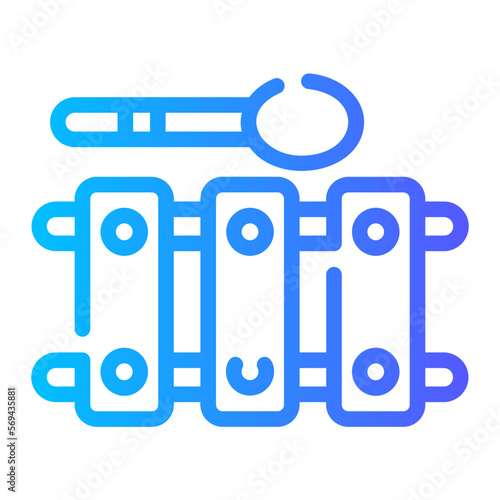 xylophone gradient icon