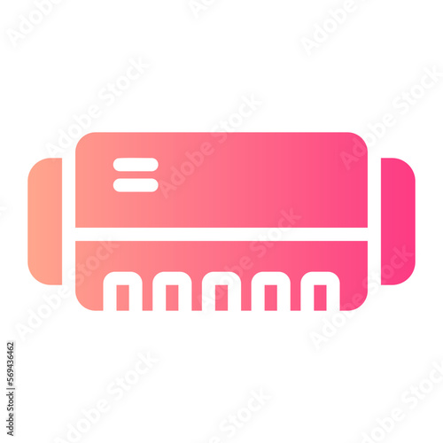 harmonica gradient icon