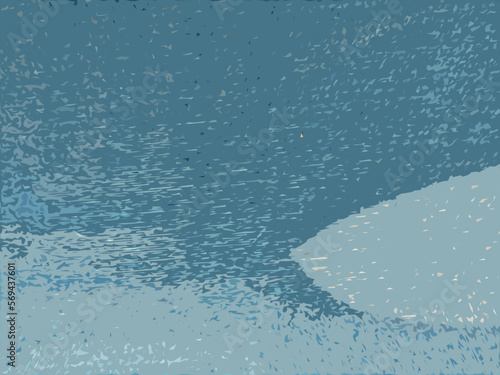 water drops on blue