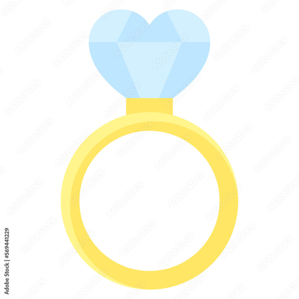 Diamon ring icon, Love and heart vector Diamon ring icon, Love and heart vector