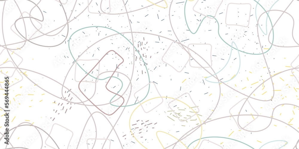 Chaotic Simple Seamless Pattern Textile One Line Chaotic Simple Seamless Pattern Textile One Line