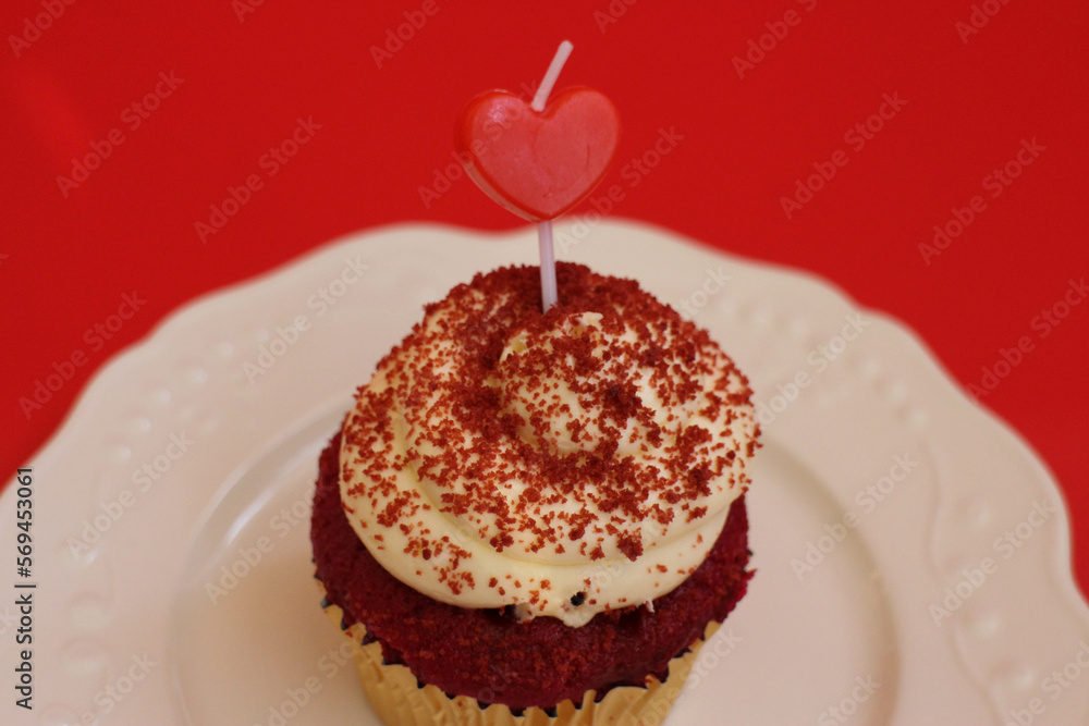 Red Velvet Cup Cake for Valentine's Day Red Velvet Cup Cake for Valentine's Day