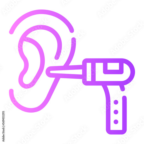 otoscope gradient icon