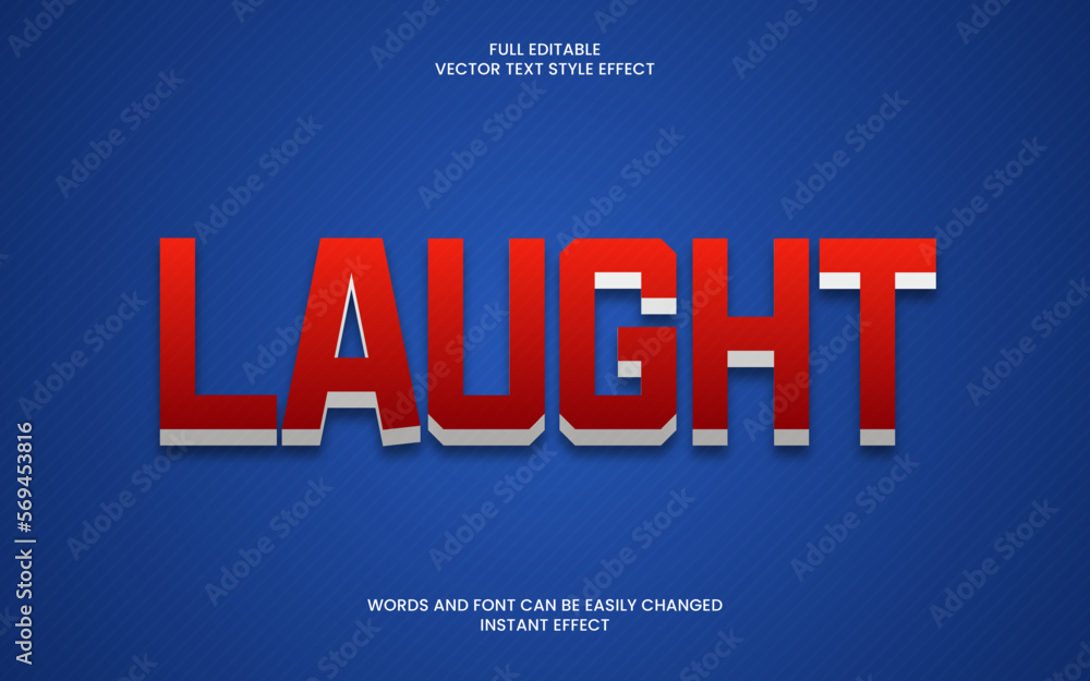 Obraz premium Laught Text Effect 