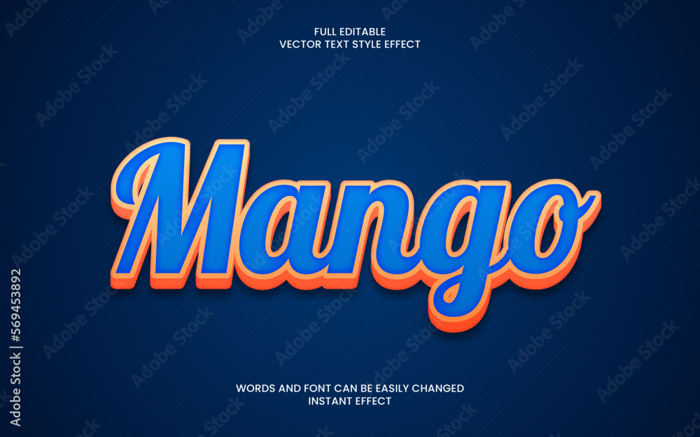 Mango Text Effect 