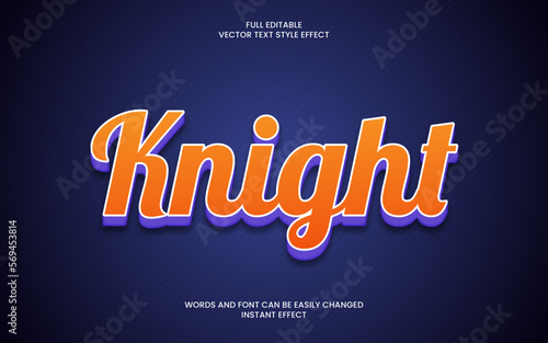 Knight Text Effect 