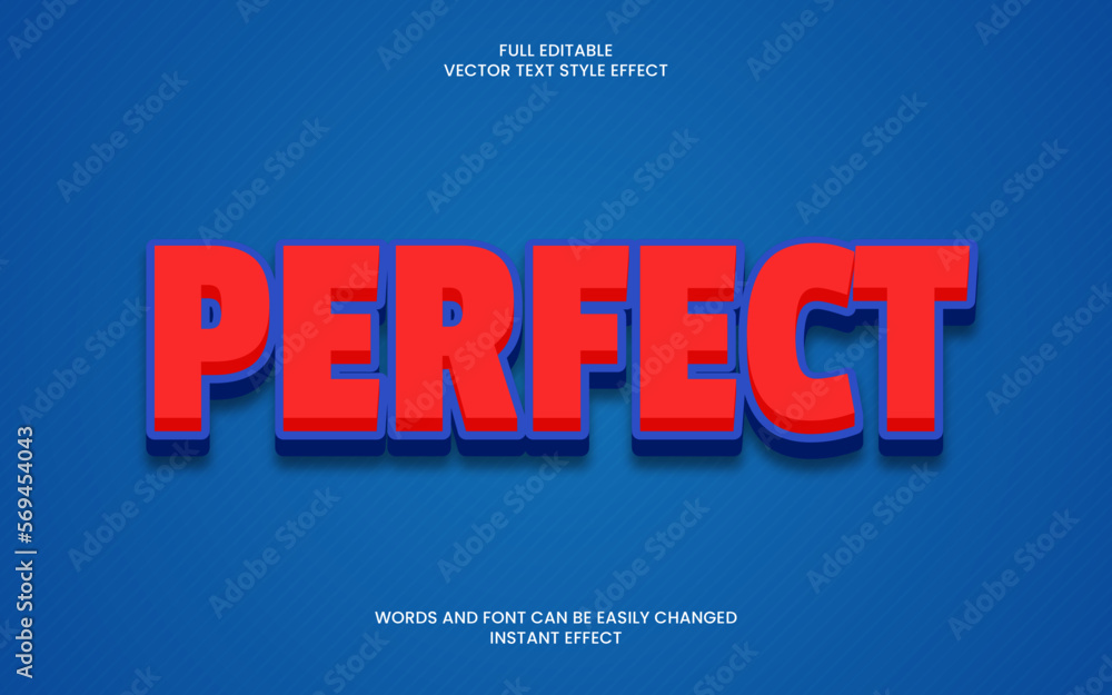 Obraz premium Perfect Text Effect 