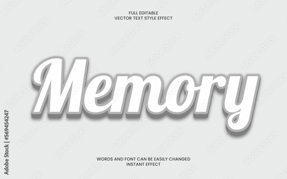 Memory Text Effect 