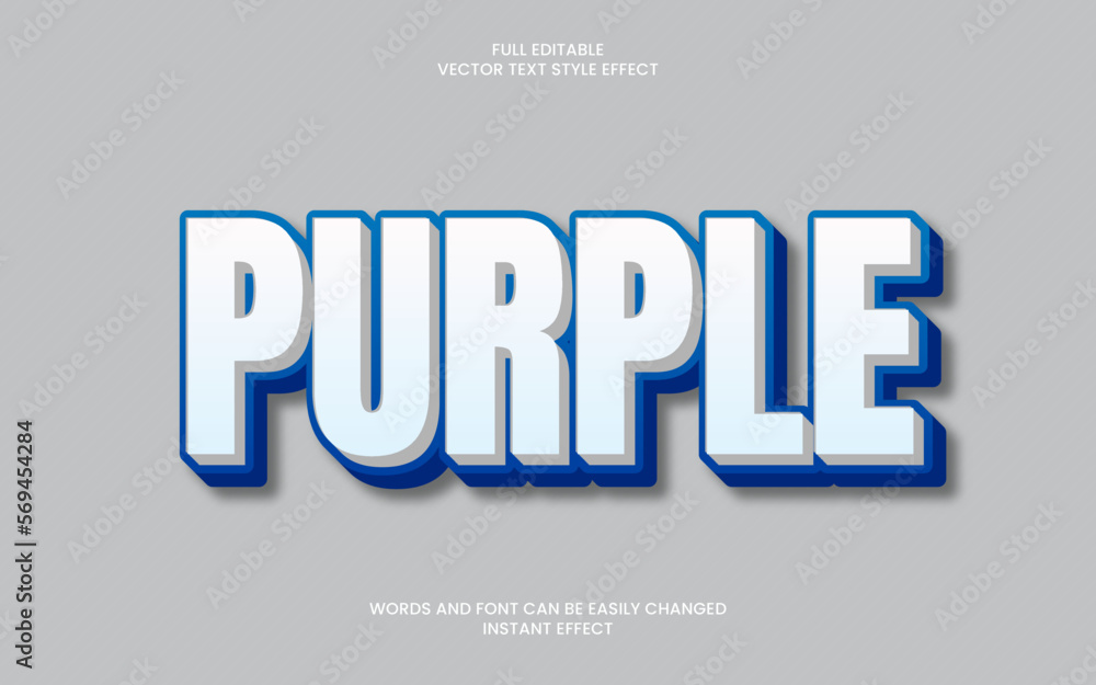 Purple Text Effect 