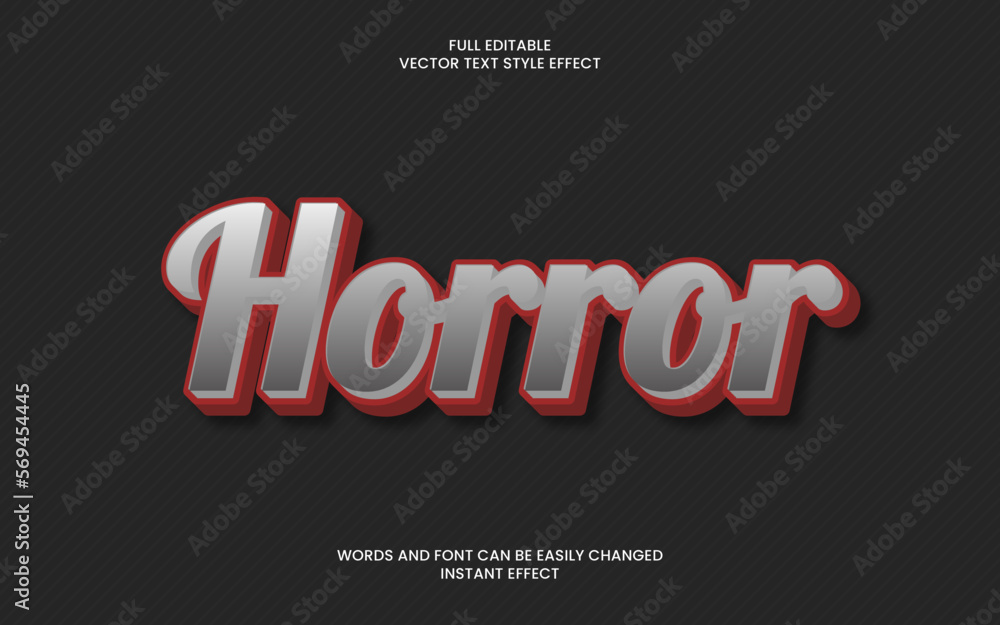 Obraz premium Horror Text Effect 