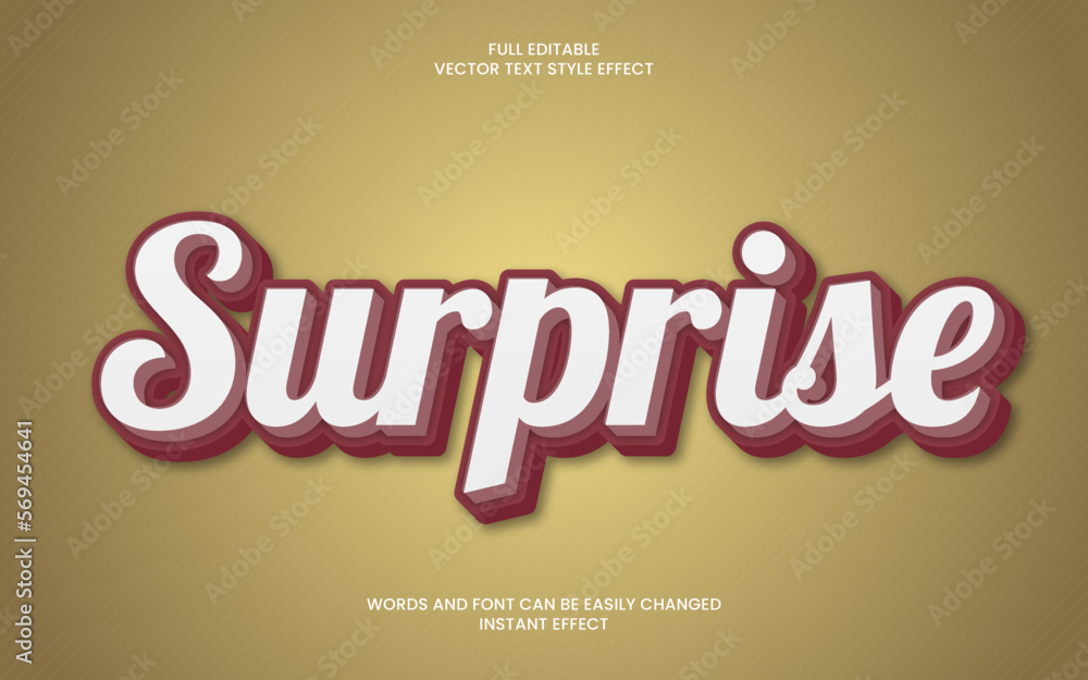 Obraz premium Surprise Text Effect 