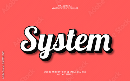 System Text Effect 