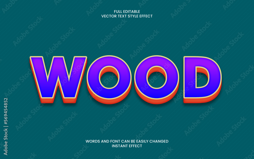 Wood Text Effect 