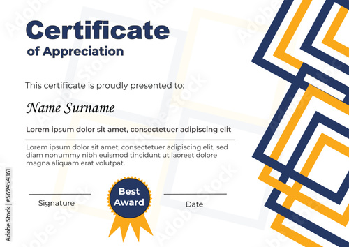 Luxury Certificate Design Template 