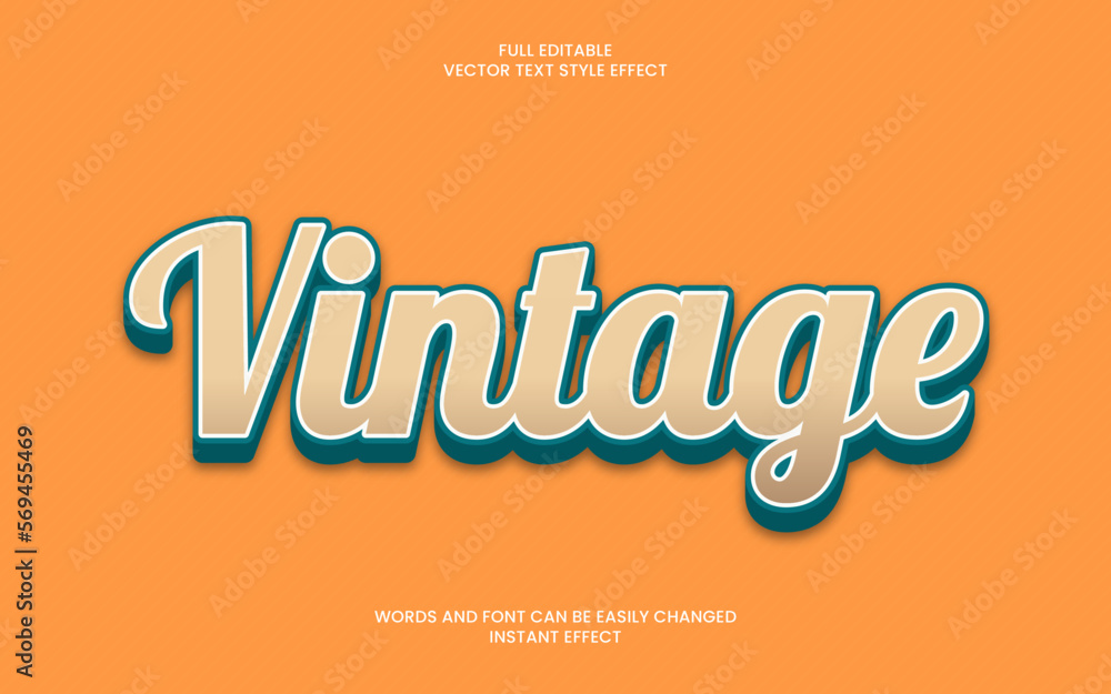 Vintage Text Effect 