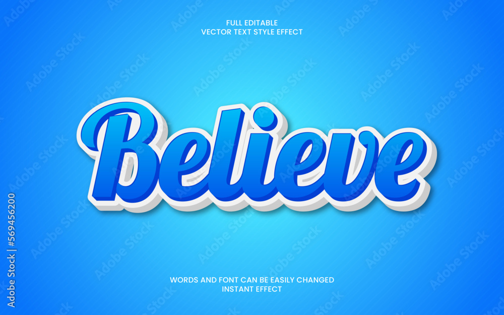 Believe Text Effect Believe Text Effect