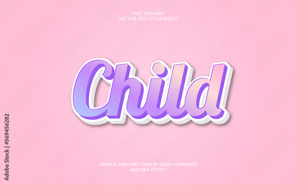 Child Text Effect Child Text Effect
