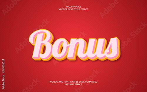 Bonus Text Effect 