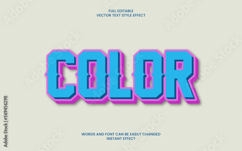 Color Text Effect 