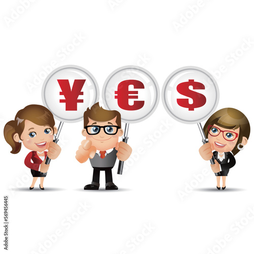 People Set - Business - Yes dollar