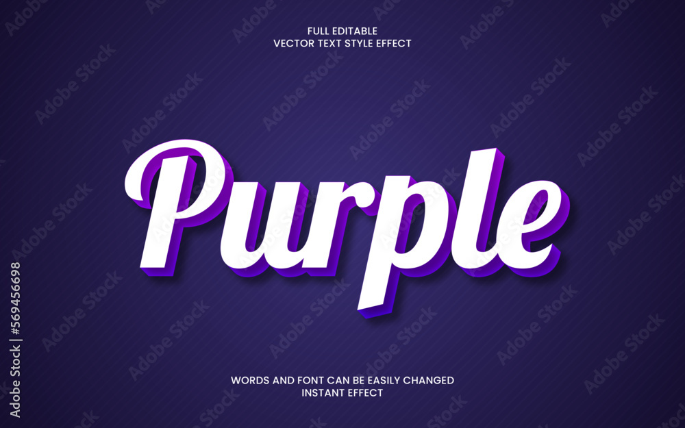 Obraz premium Purple Text Effect