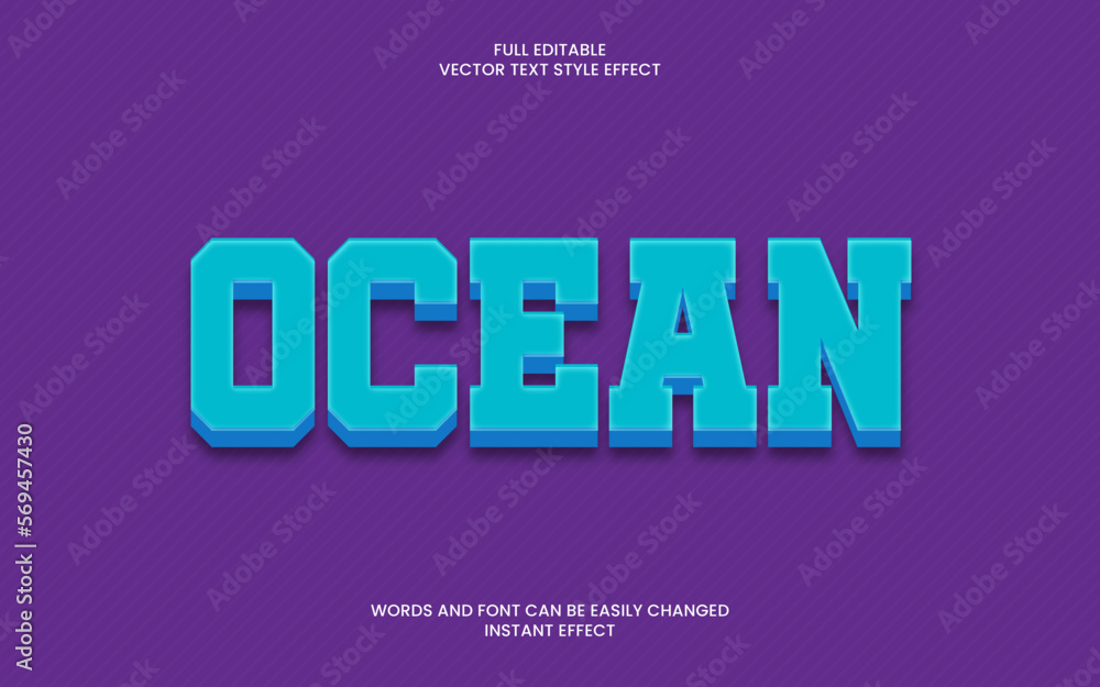 Ocean Text effect 