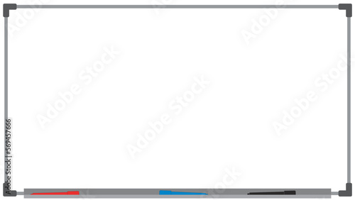 Clean Whiteboard Template for Web and Video Use – 1280×720 Illustrator Design