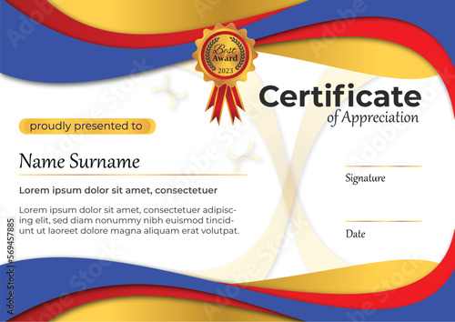 Luxury Certificate Design Template 