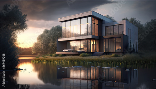 house on the river © Interactify
