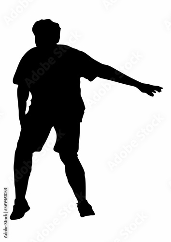 silhouette of a person blocking an opponent while playing ball