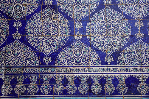 Blue and white majolica
