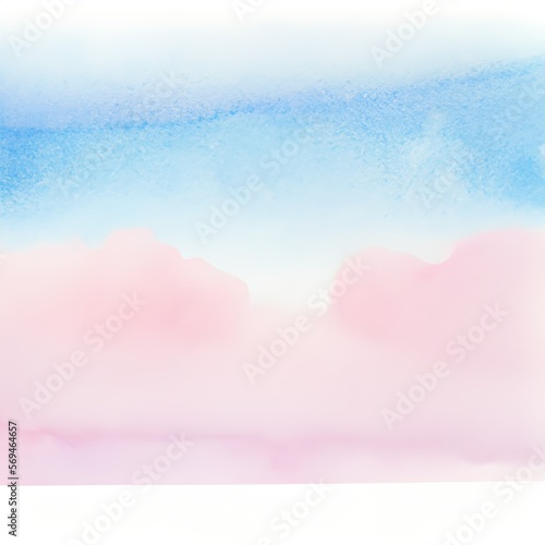 Light pink blue watercolor background. Light pink blue abstract background. Create with Generative AI