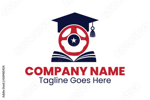 Driving School Logo Design Template