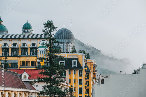 Sapa valley city  , Vietnam photo