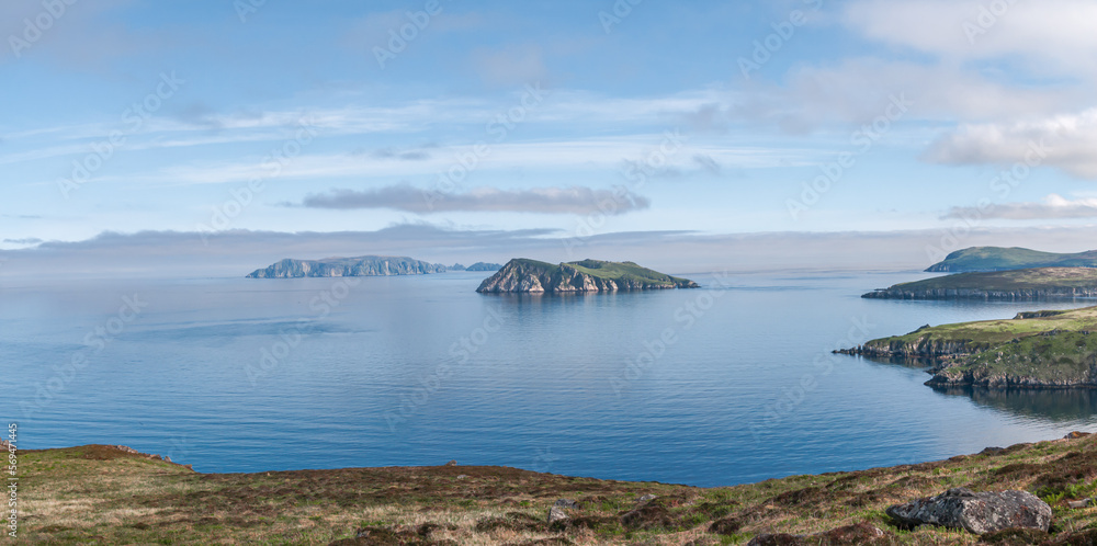 View of the Semidi Islands, Gulf of Alaska, USA