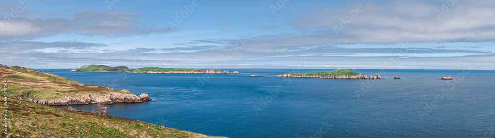 View of the Semidi Islands, Gulf of Alaska, USA