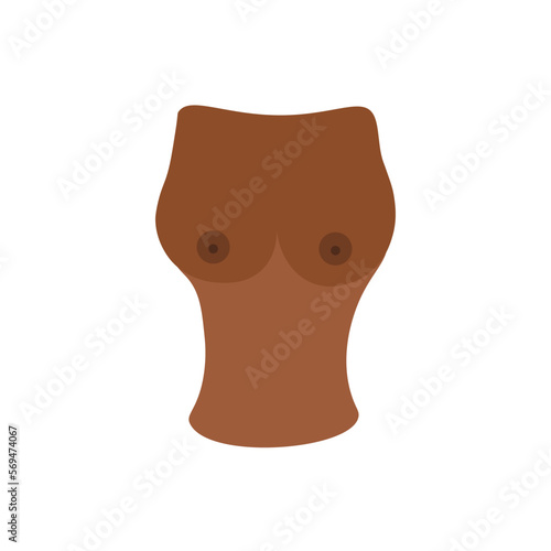 Breast cancer day, dark skinned breasts