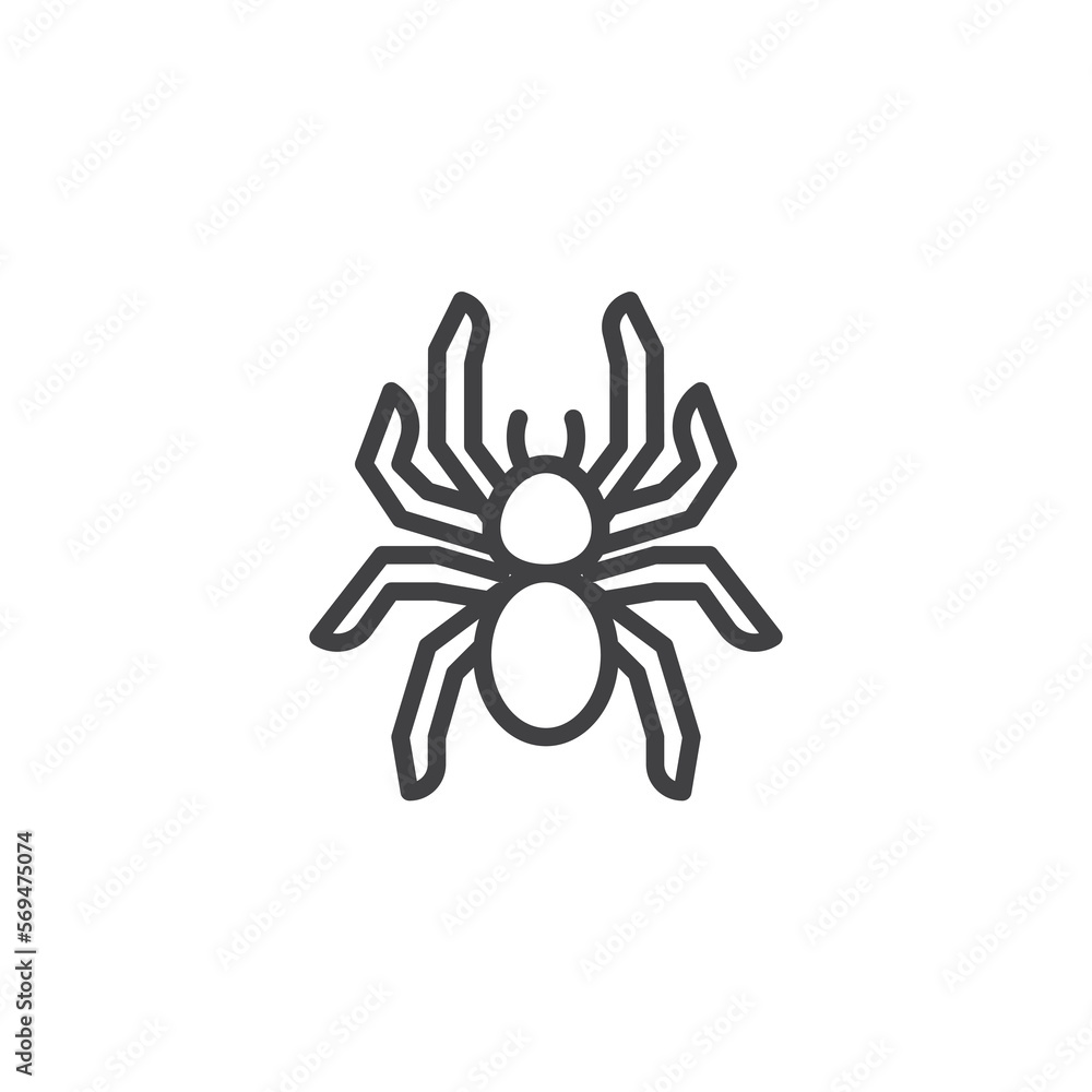 Spider tarantula line icon