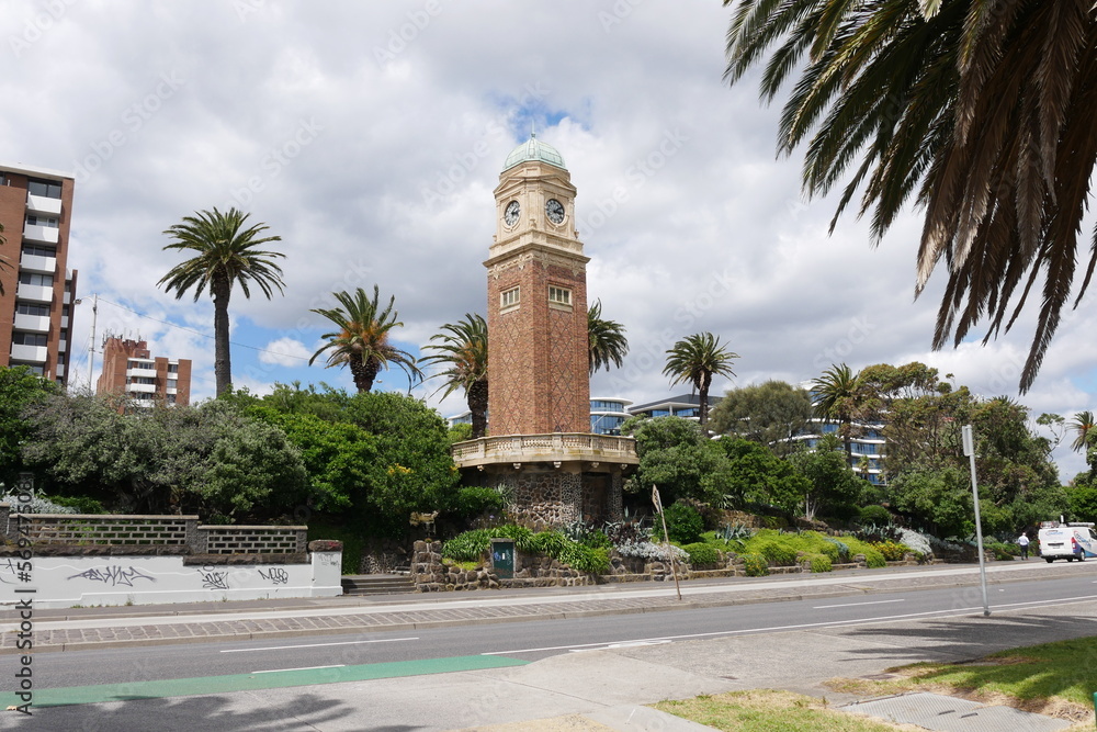 Glockenturm in St Kilda in Melbourne