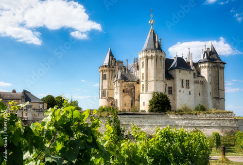 The Famous Castle of Saumur, Loire Valley, France photo